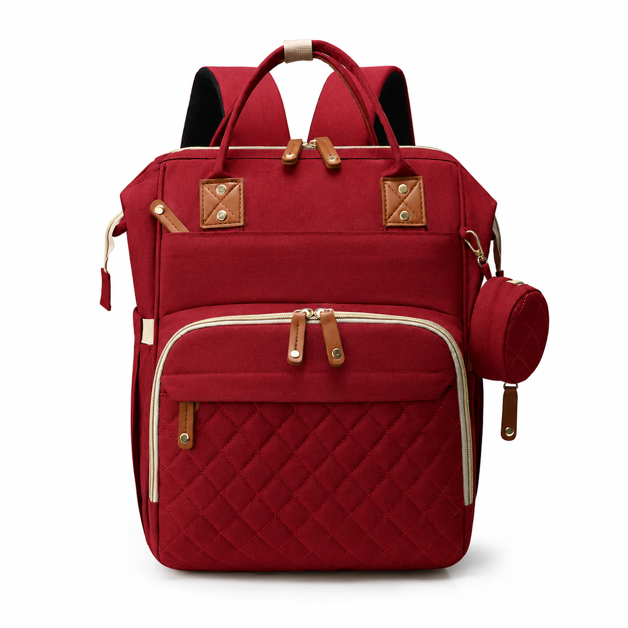 Bolso Pañalera Multiusos Con Cuna Portátil 💼👶