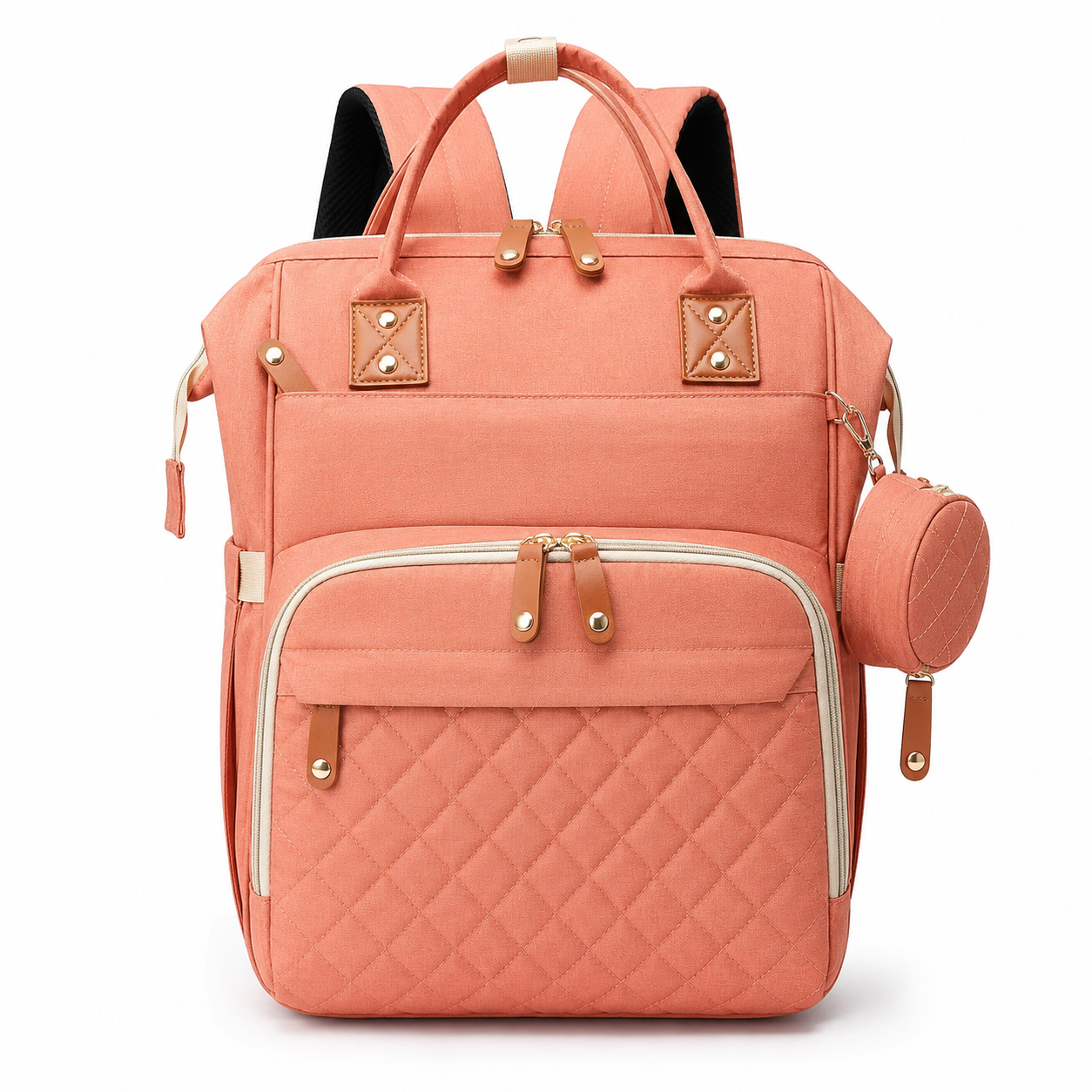 Bolso Pañalera Multiusos Con Cuna Portátil 💼👶