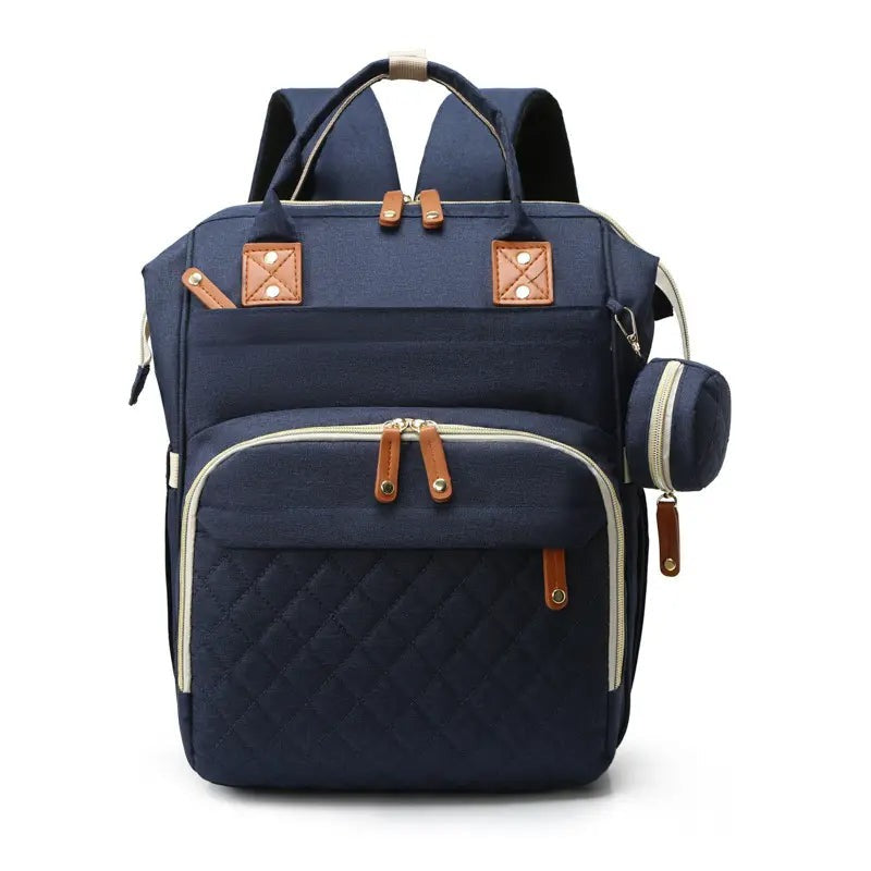 Bolso Pañalera Multiusos Con Cuna Portátil 💼👶