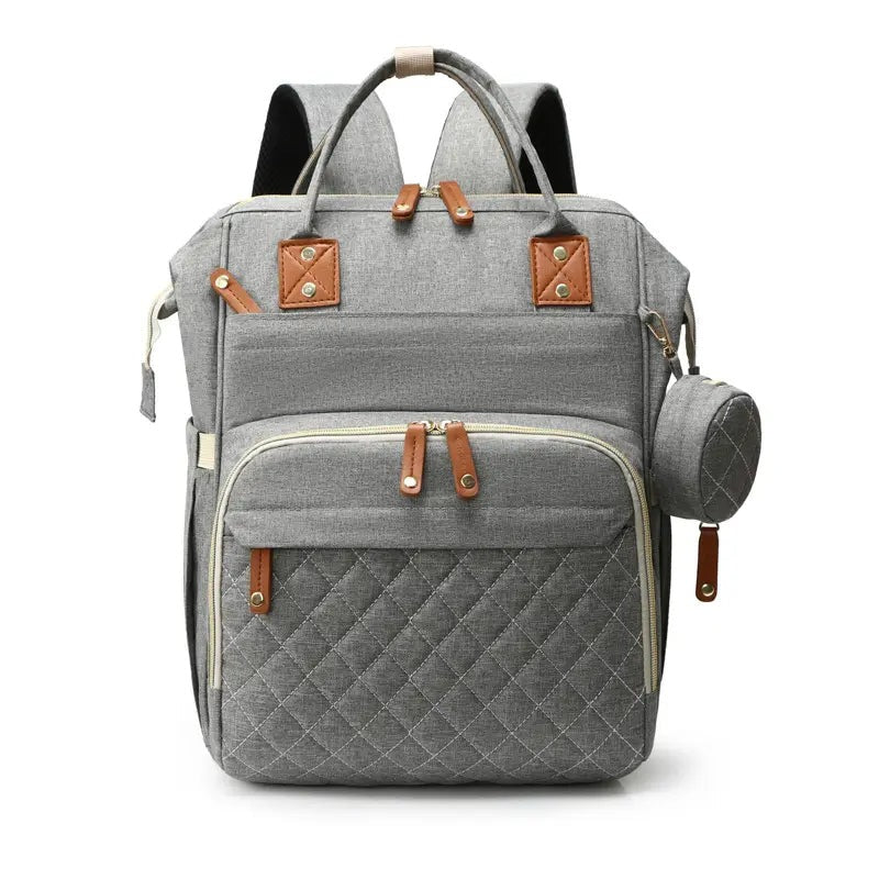 Bolso Pañalera Multiusos Con Cuna Portátil 💼👶
